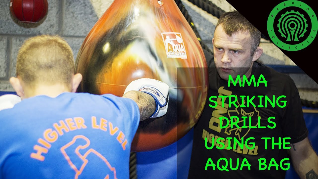 MMA Striking Drills using the Aqua Bag Tutorial