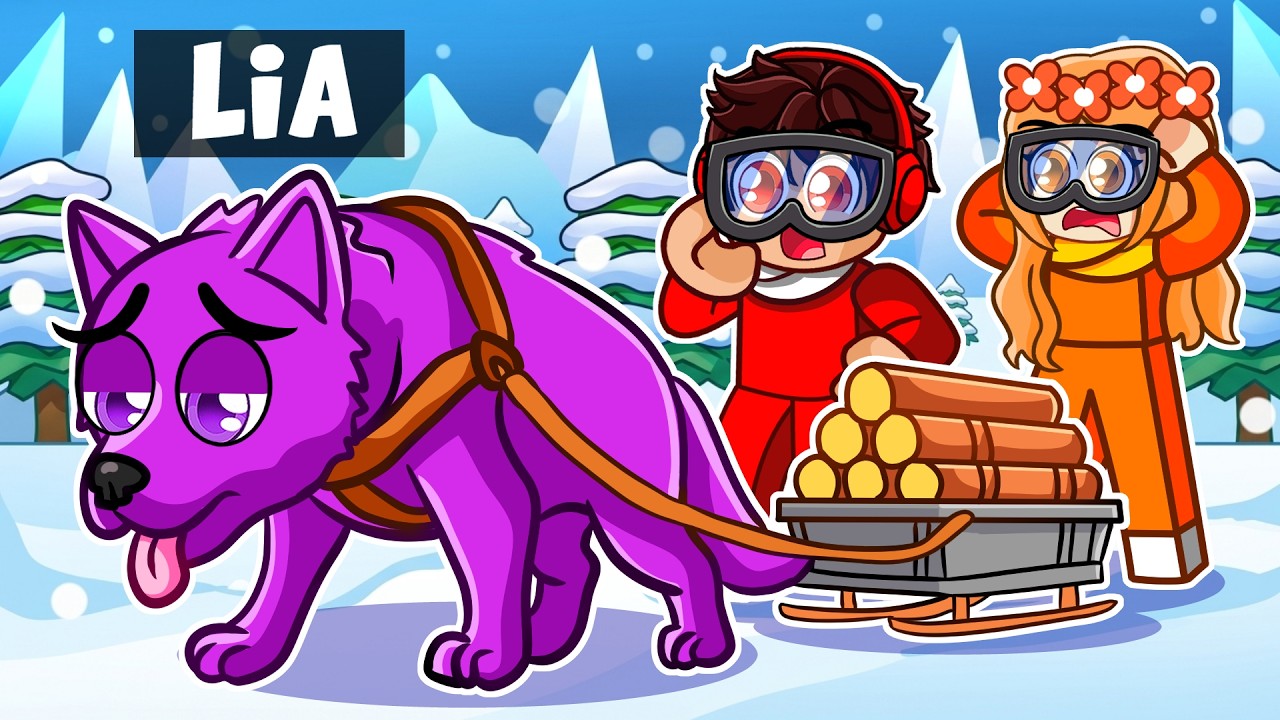KÖPEK Olup 7 GÜN Buzullarda Hayatta Kaldım! - Roblox