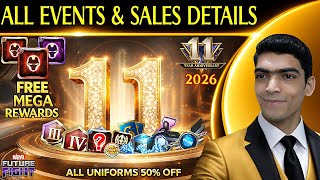 FREE MEGA REWARDS! 🎁 11-Year Anniversary Events &amp; Sales FULL Details | Marvel Future Fight