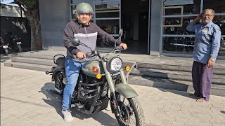 Taking Delivery of Royal Enfield classic 350 Signals Marsh Grey | New Classic Reborn