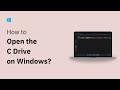 How to Open C Drive in Windows 11