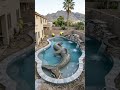 Luxury Swimming pool build dolphin shape #shorts