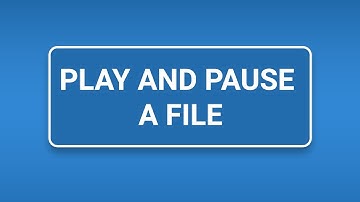 Play and Pause a file shortcut key in VLC Player