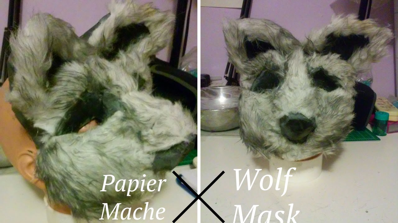 HuiTai DIY Animal Moving Mouth Blank Mask a Base of DIY Furry