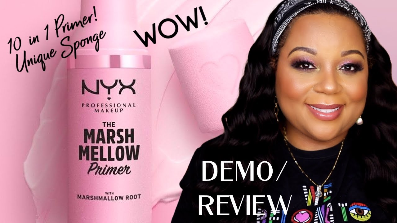 NYX Marsh Mellow Primer and Blender Demo/Review | 10 in 1 Primer | WOW!!