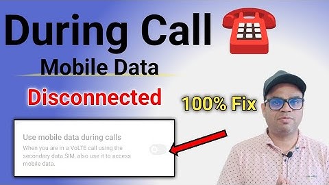 Call aane par mobile internet band ho jaata hai | use mobile data during call
