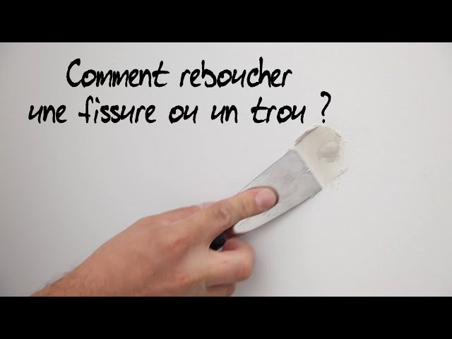 Reboucher trou dans mon mur : r/brico