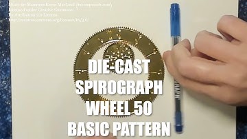 Wheel 50 Basic Pattern Spirograph Die-Cast Collector