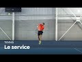 Apprendre le service  tennis