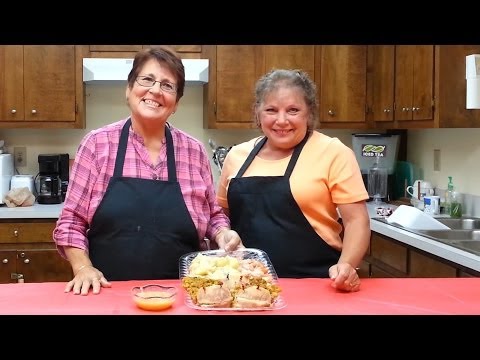 Stuffed Pork Chops & Baked Vegetable W/Gravy 111