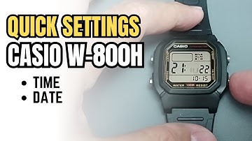 Casio W-800 Quick Basic Settings: How To Set Time and Date on Casio W800H W800 W-800H