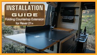 INSTALLATION GUIDE: Folding Countertop Extension for Revel 21+ by Canyon Adventure Vans 658 views 3 months ago 9 minutes, 49 seconds