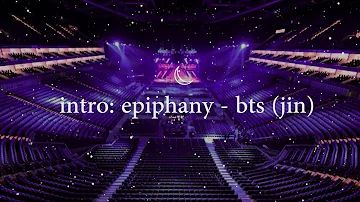 "intro: epiphany" - bts (jin) but you're in an empty arena + 3D audio