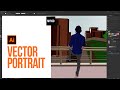 Vector Portrait Tutorial | Vector Art | Illustration | Adobe Illustrator CC in Urdu / Hindi