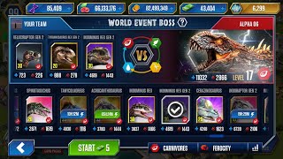 ALPHA 06 BATTLE BOSS -JURASSIC WORLD THE GAME 3:)