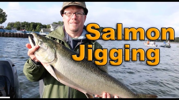 Vertical Jigging for King Salmon on Lake Michigan 