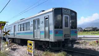 E127系100番台 長モトA10編成 警笛5320M松本行き大糸線