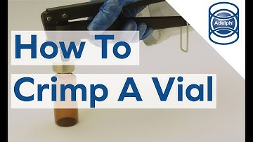 How to Crimp a Vial with Hand Crimping Tongs