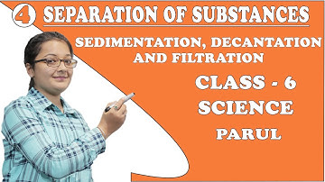 Separation Of Substances Class 6 | Science | Sedimentation and Filtration Experiment | Parul