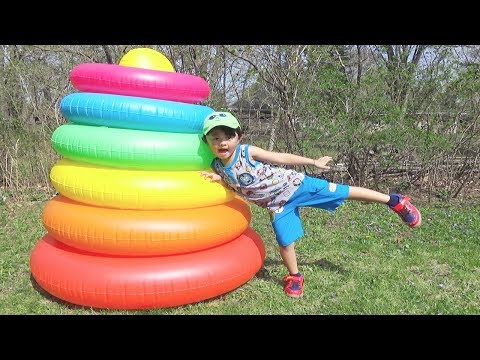 Ivan Play with Inflatable Stacking Rings Color Toy