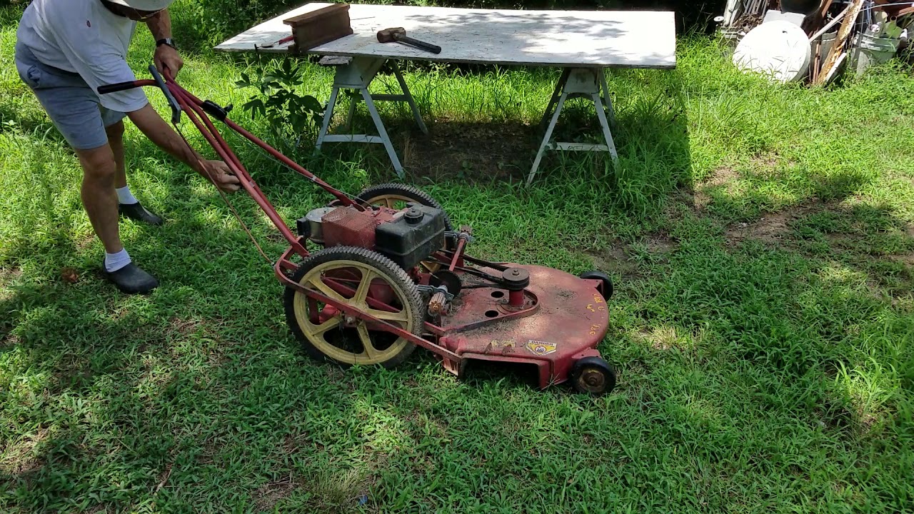 Yazoo mower start up - YouTube