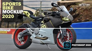 Sports bike mockup Photoshop Tutorial screenshot 2