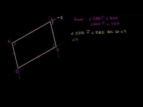 فيديو: لماذا الأضلاع المتقابلة في متوازي الأضلاع متساوية؟