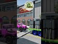 BeamNG Truck Eps. 53 Green Log Truck Tows Giant Pink Rocket Launcher Over Pipes! (Amazing Towing)