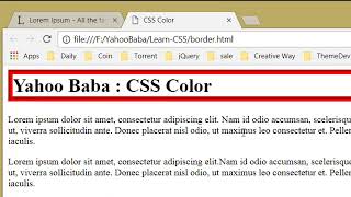 CSS Border Tutorial in Hindi   Urdu