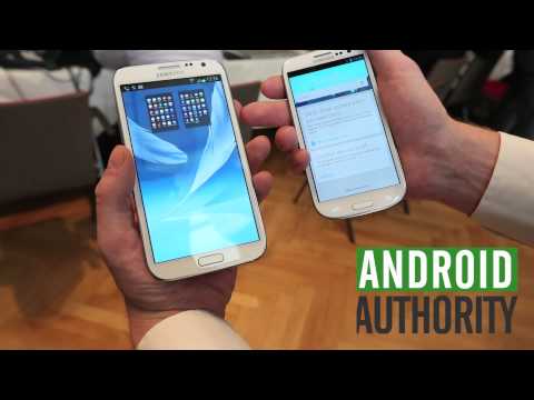 Video: Atšķirība Starp Samsung Galaxy Note 2 Un S3