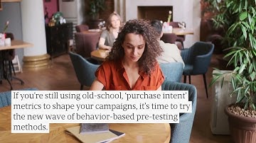 Behavio’s Ad Concept Testing Based On Behavioral Science: More Effective Than Purchase Intent Dat...