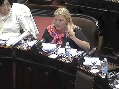 Elisa Carrio en la HCDN sobre la expropiación de Ciccone -22/08/2012.