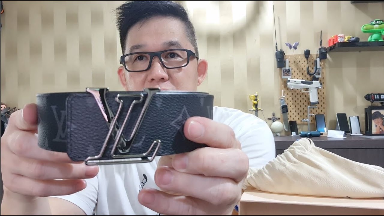 LOUIS VUITTON MONOGRAM ECLIPSE REVERSIBLE 40MM BELT UNBOXING REVIEW 