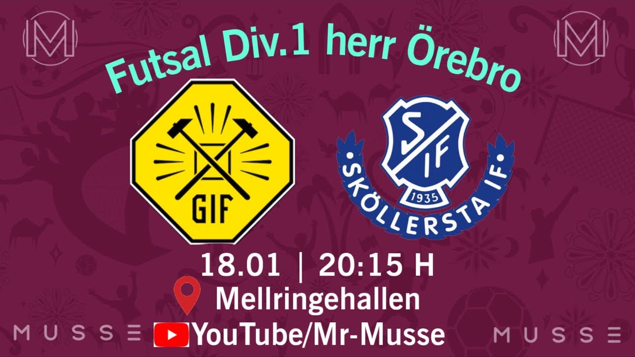 Glanshammars IF & Sköllersta IF | Futsal Div.1 Herr | Sverige, Örebro | 18-01-2025