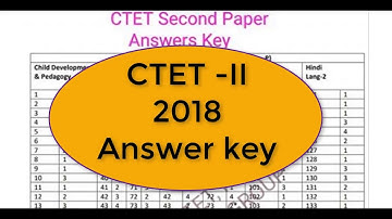 ctet paper2 official answer key solution 2018 today ( ctet answer key) 9 dec ctet 2018