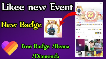 Likee app new ornament | How to get badge on likee app | Likee free badge / beans / diamonds