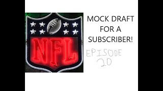 DRAFT ADVICE FOR A SPECIFIC SUBSCRIBER! I mock draft with his settings!!