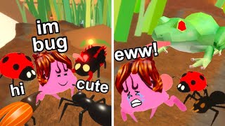 Life of a bug in a little world