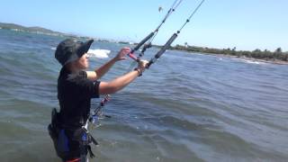 Luis young kite student Palma de Mallorca kitesurf schule 2016