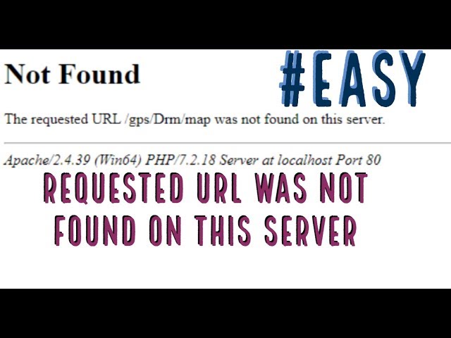 Request url apache. Not found the requested url was not found on this server..