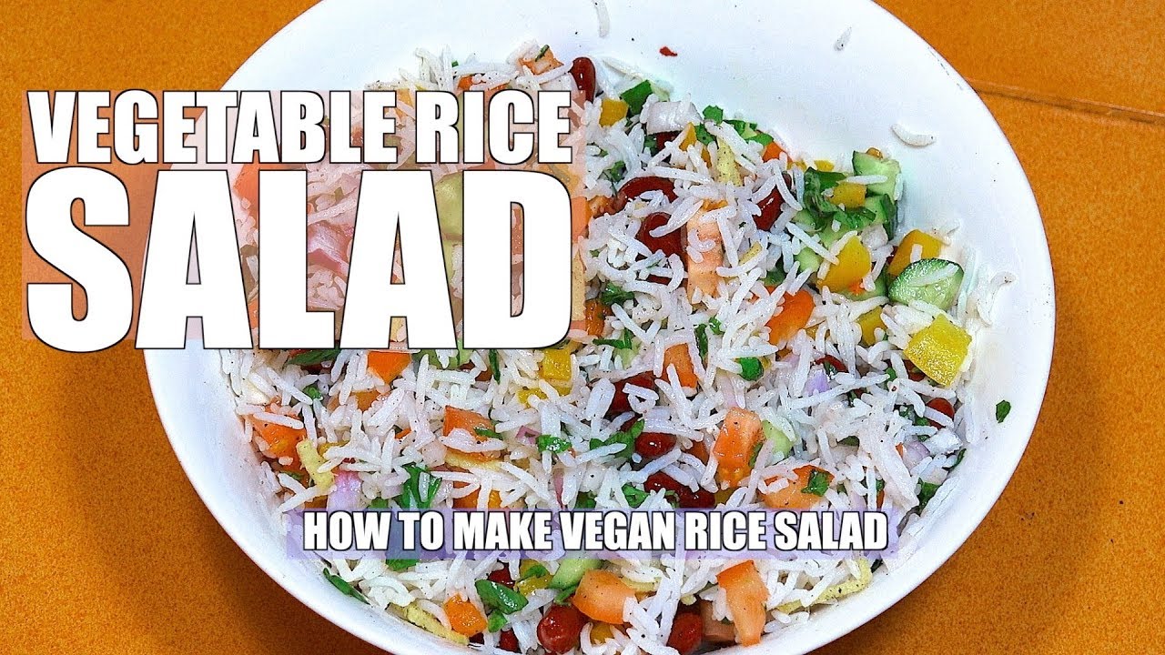 How to Make Rice Salad - Easy Rice Salad - Vegan Recipes - YouTube