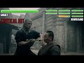 Geralt vs renfri band with healthbars  fight scene   the witcher