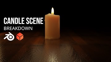 Made a realistic candle (3D BREAKDOWN) in blender 3D