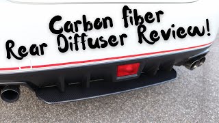 Subaru WRX 2017 Carbon Fiber Rear Diffuser - Review