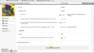 Schoology: Students directions for viewing gradebook