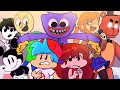 Huggy wuggy playtime but every turn another character sings it  friday night funkin animation