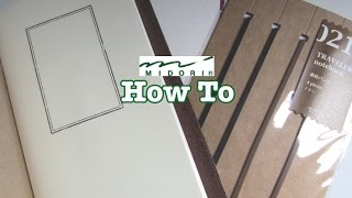 Midori Traveler's Notebook How To