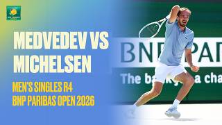 Medvedev Vs Michelsen Match Highlights Round 4 Bnp Paribas Open
