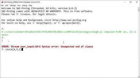 Quick Introduction to Prolog