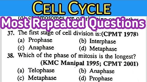 cell division mcq || mcq on cell cycle and cell division || Biology most Repeated Questions (6)
